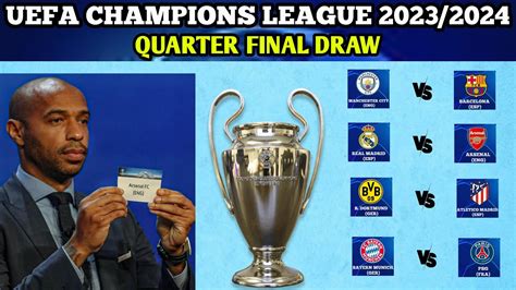 🚨 Uefa Champions League Quarter Final Draw 202324 Potential Ucl