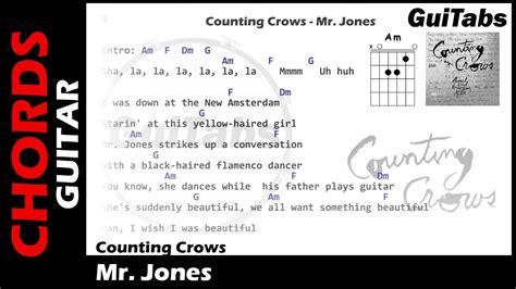 Guitar Chords Mr Jones