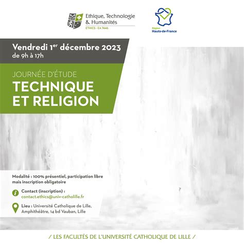 Journ E D Tude Technique Et Religion Ethics Ea