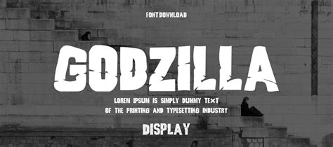 Godzilla Font Download | Free Font.Download