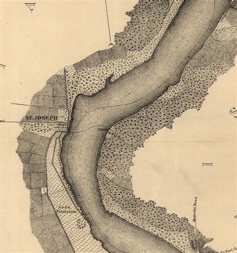 Map of Mississippi River From Coast Survey 1864. Restoration - Etsy