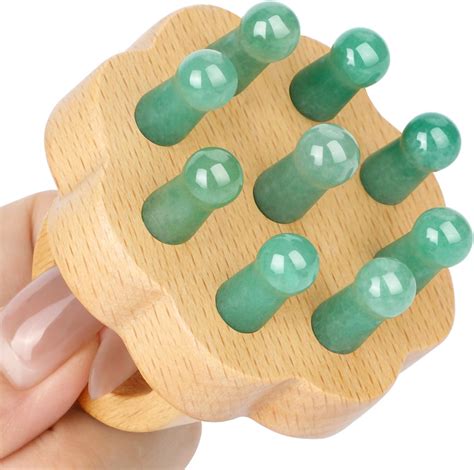 Ideayard Scalp Massagerhead Scalp Combjade Wooden Comb For Head Stress Relax