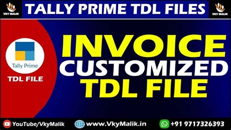 Invoice Customized Tdl File In Tally Prime Tally Prime All Tdl Free