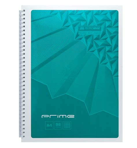 Тетрадь на пружине PRIME А4, 96 листов, клетка, в картонной обложке BM ...