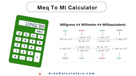 Meq To Ml Calculator - Online Calculators