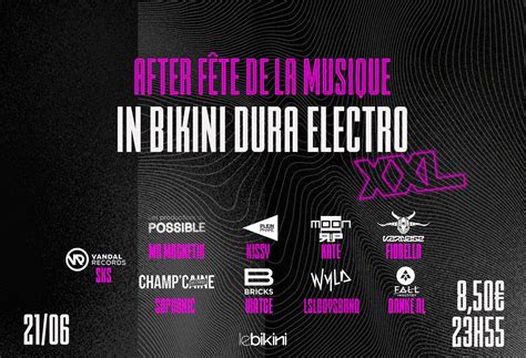 Vendredi Juin In Bikini Dura Electro Xxl After F Te De La Musique