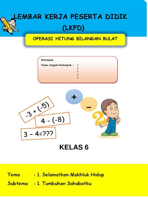 Lkpd Operasi Bilangan Bulat Pdf