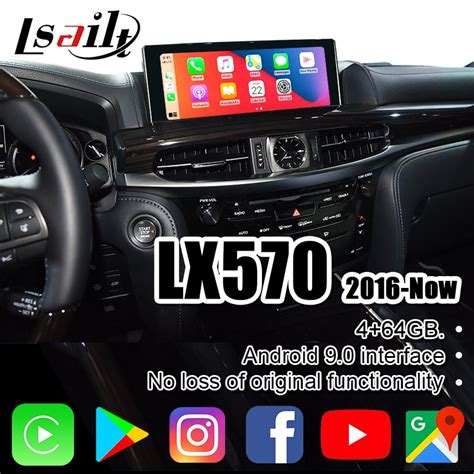 4 64gb lsailt android interface de vídeo para lexus lx570 2013 2021