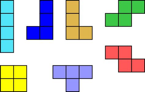 tetris pieces - Openclipart