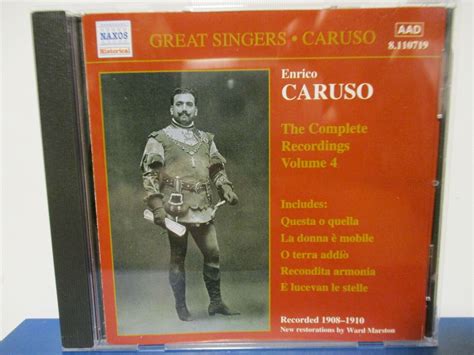 Enrico Caruso Complete Recordings Vol 4 CD MINT Condition E20