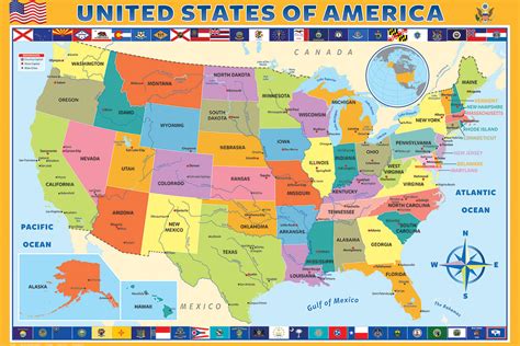 Map of United States of America - Bing images