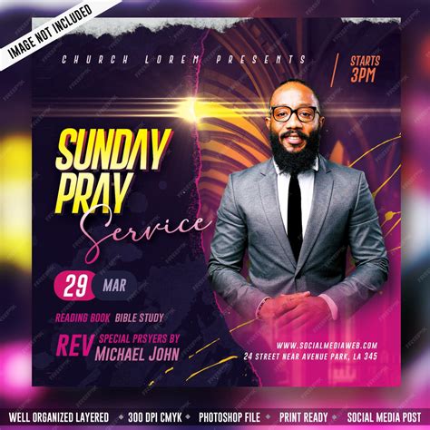 Premium Psd Church Flyer And Social Media Banner Template