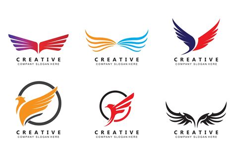 Eagle Wings Logo Design Graphic by AR Graphic · Creative Fabrica