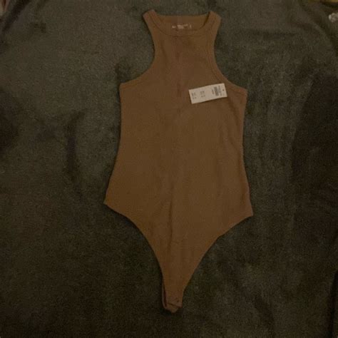 Abercrombie Fitch Tops Soft Af Rib Bodysuit Poshmark