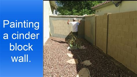 Painting Cinder Block Wall YouTube