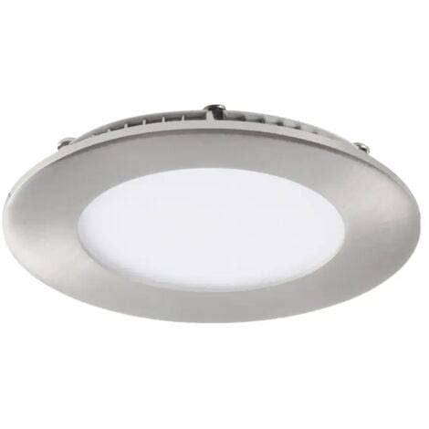 Pannello Led Incasso Slim Katro Watt Nichel Satinato Tondo Bianco