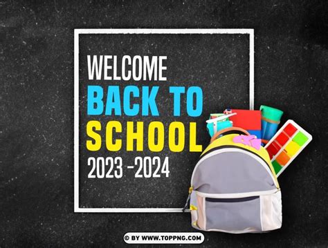 Free download | HD PNG hd background image welcome back to school 2023 2024 colorful - Image ID ...