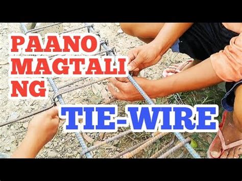 Tie Wire Paano Ba Ang Tamang Pagtali YouTube