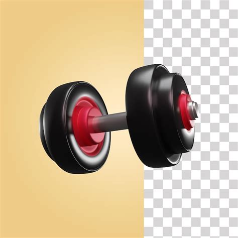 Premium PSD Dumbbell 3d Illustration