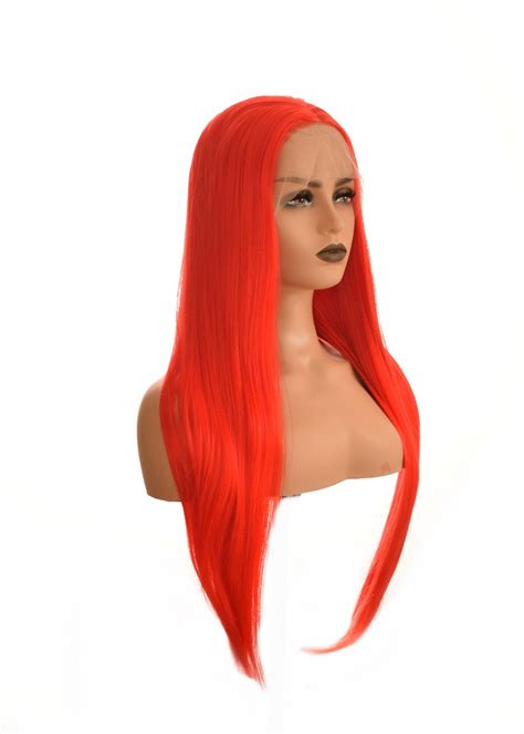 Pillarbox Red Long Lace Front Wig Akane Celebwigs