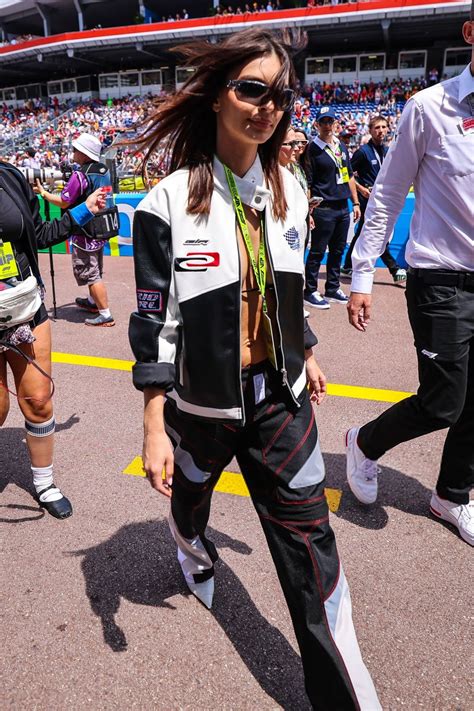 Emily Ratajkowski Shows Off In A Bikini And Racing Jacket At The Monaco F1 Grand Prix
