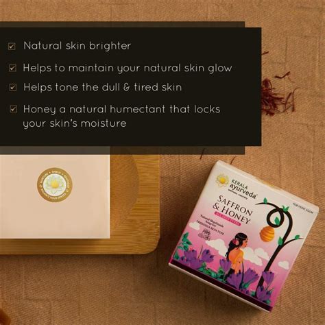 Buy Kerala Ayurveda Natural Handmade Saffron And Honey Soap Online At