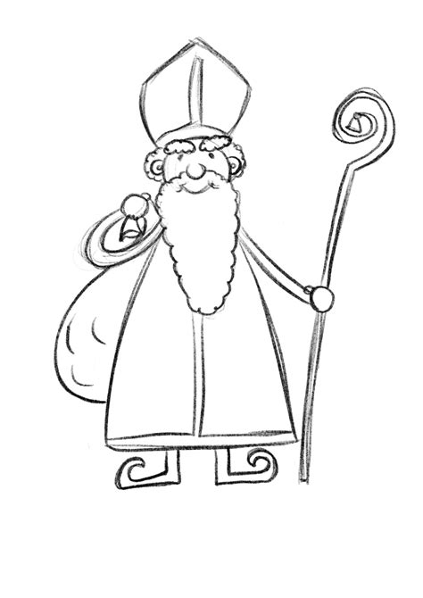 Big Image Nikolaus Zum Ausmalen Und Ausdrucken Clipart Full Size Porn