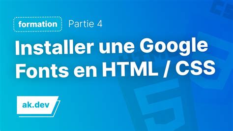 Comment intégrer une police Google Fonts sur son site en HTML CSS