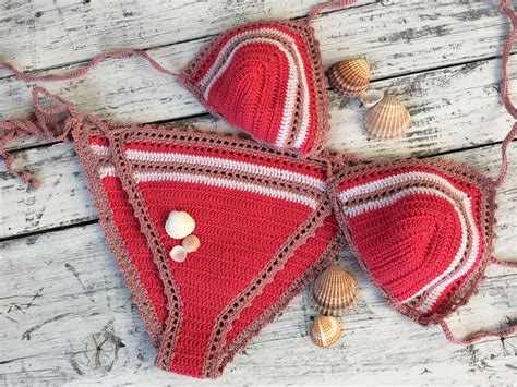 Crochet Bikini Boho Bikini Crochet Swimsuit Etsy