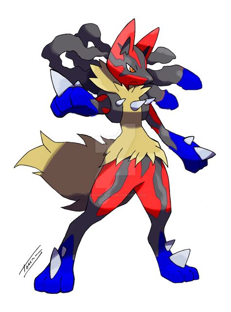 Mega Red Lucario By Taichikudo56 On Deviantart