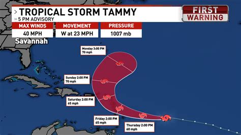 Tammy Forms In The Atlantic