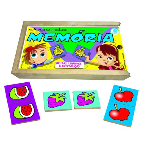 Jogo da Memória Infantil Educativo Pedagógico Frutas Legumes e