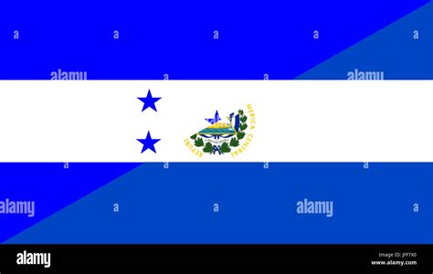 honduras el salvador flag Stock Photo - Alamy