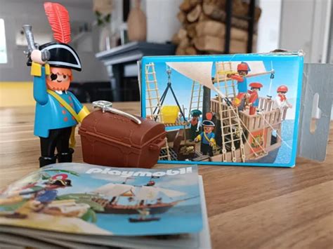 Playmobil Capitaine De Pirates Bo Te Vintage Klicky System Livret