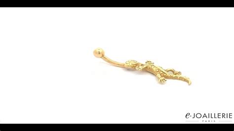 E Joaillerie Piercing De Nombril En Or Jaune 18 Carats