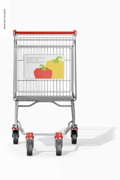 Mockup De Carrito De Compras Vista Frontal Archivo PSD Premium