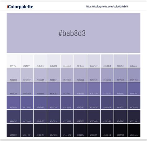 Pantone 14-3911 Tcx Purple Heather Color Palette