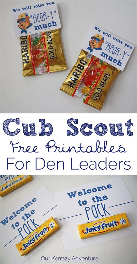 Cub Scout 6 Essentials Printable