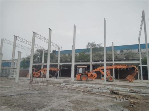 Mild Steel Prefab Pre Engineered Building Structure At Rs Sq Ft In