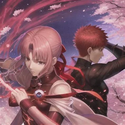 Shirou Emiya And Sakura Fighting Fate Stay Night OpenArt