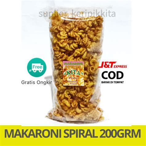 Jual Cemilan Makaroni Spiral Jajanan Snack Makanan Ringan Pedas