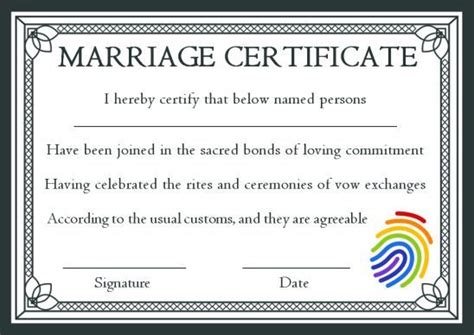 Pin On Gay Marriage Certificate