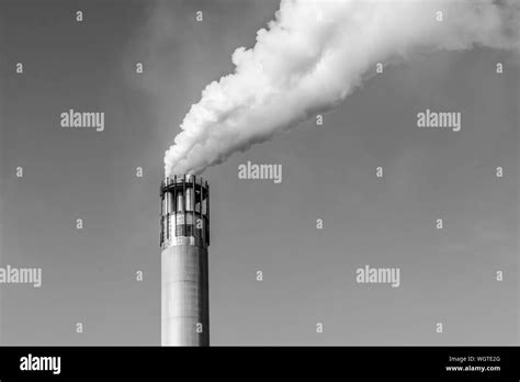 Smoke Smoke Stack Pollution Black And White Stock Photos Images Alamy