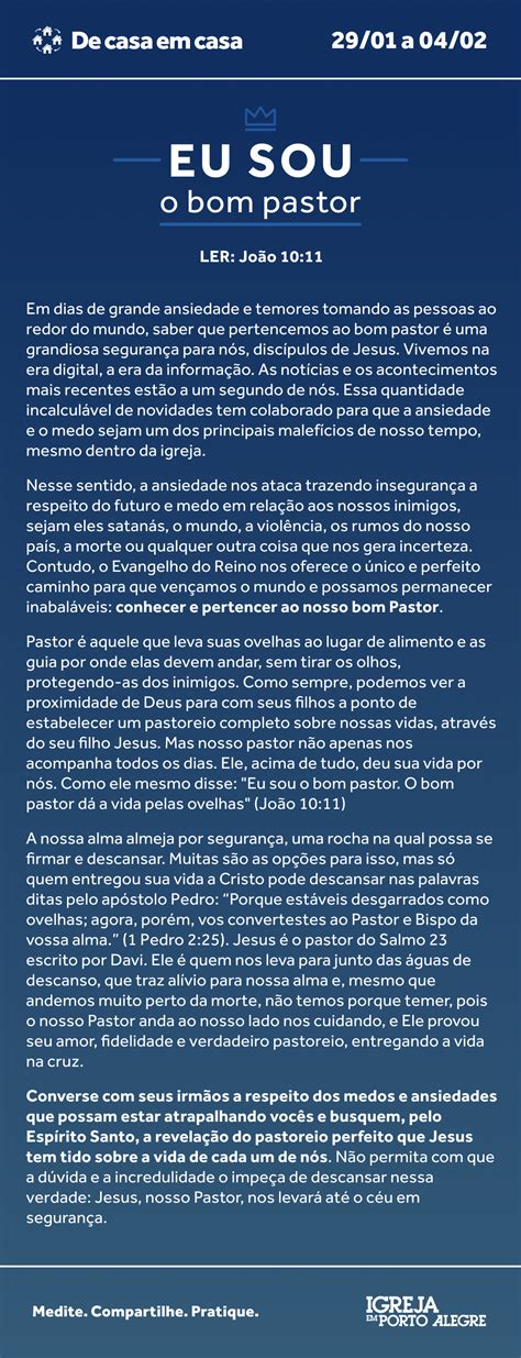 Quem É Jesus Eu Sou O Bom Pastor Igreja Em Porto Alegre