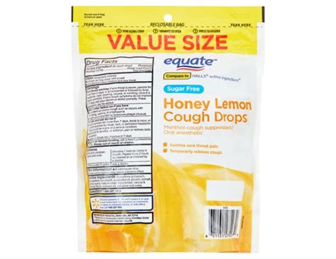 Equate Sugar Free Honey Lemon Cough Drops, 140 Count – DailyDealsCo