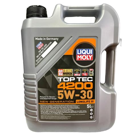 Aceite Liqui Moly Top Tec 4200 Dual 5W30 5Lt Llantas Y Llantas