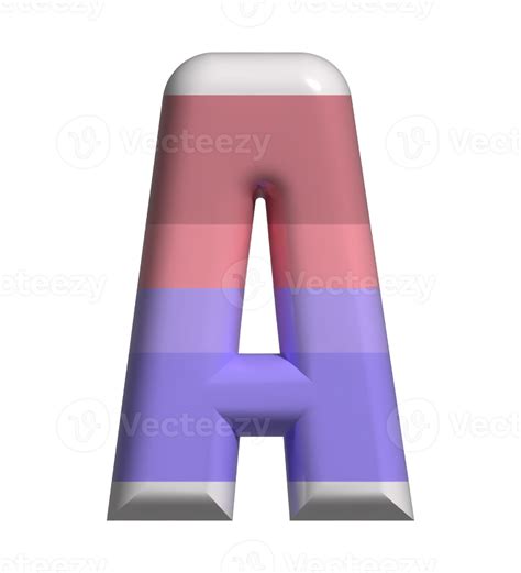 Letter A 3d Render Front View 11459922 Png