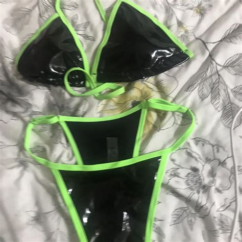 Leather Bikini Set Never Worn Still Got Tag Inside Depop