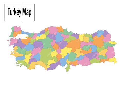 Premium Vector | Turkey map with regions