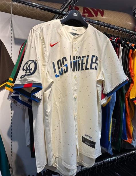 Dodgers City Connect Jersey Spotted R Baseball